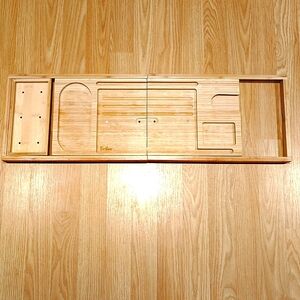 Foldable Bathtub Tray with Wineglass Holder